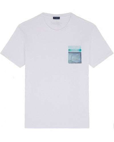 Paul & Shark Pocket Print T-shirt - White