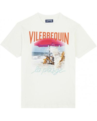 Vilebrequin Wave On Vbq Beach T-shirt Off - White