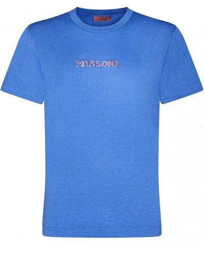 Missoni Chest Logo T-shirt - Blue