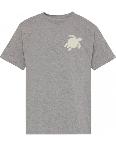 Vilebrequin Turtle Patch T-shirt Heather - Grey