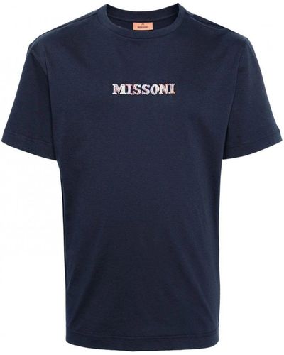 Missoni Chest Logo T-shirt Navy - Blue
