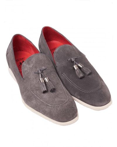 Jeffery West Texas Loafer Anthracite - Red