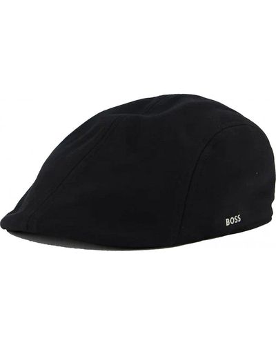 BOSS Tray Flat Cap - Black