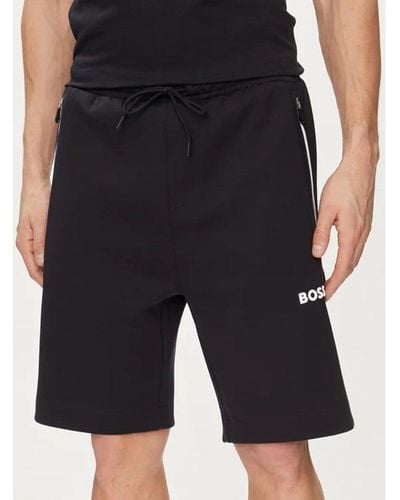 BOSS Headlo 1 3d Moulded Logo Sweat Shorts Dark - Black