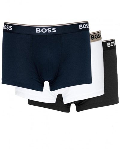 BOSS 3 Pack Power Boxers Back/navy/white - Blue