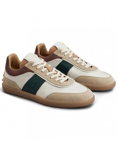 Tod's Tabs Suede Trainers Multicoloured - Brown