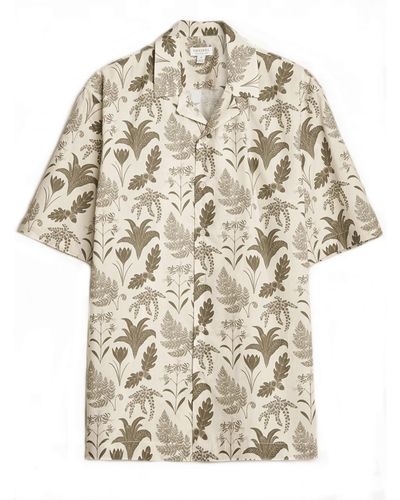 Sunspel Katie Scott Floral Print Shirt Ecru - Natural