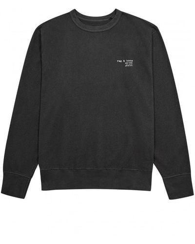 Rag & Bone Damon Logo Sweatshirt - Black