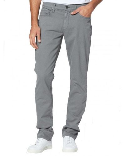 PAIGE Federal Twill Jean Brushed Nickel - Grey