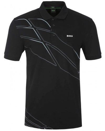 BOSS Paddy 3 Polo Shirt - Black