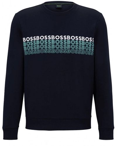 BOSS Salbo 1 Sweatshirt Dark - Blue