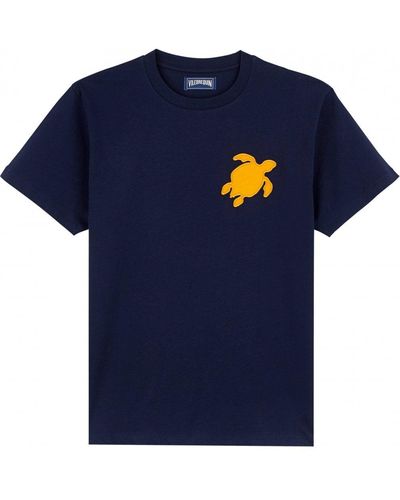 Vilebrequin Turtle Patch T-shirt Marine Navy - Blue