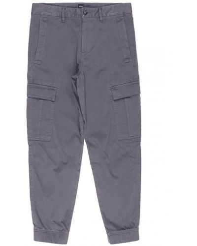 BOSS Sisla Cargo Trousers Dark - Grey