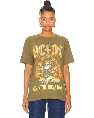 Junk Food SHIRT ACDC DOG - Gelb