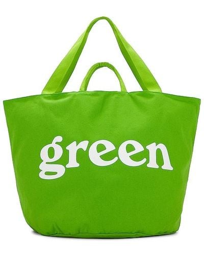 Mister Green Round Tote - Green