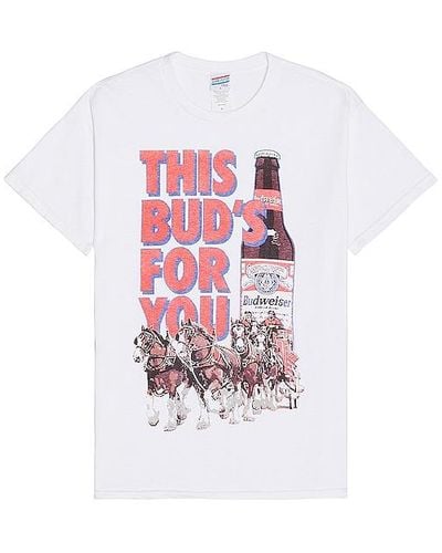 Junk Food This Bud's For You Tee - White