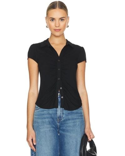 Sanctuary Top con botones dream - Negro