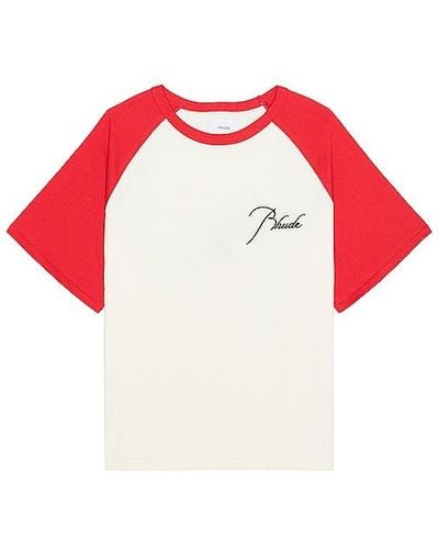 Rhude Camiseta - Rojo