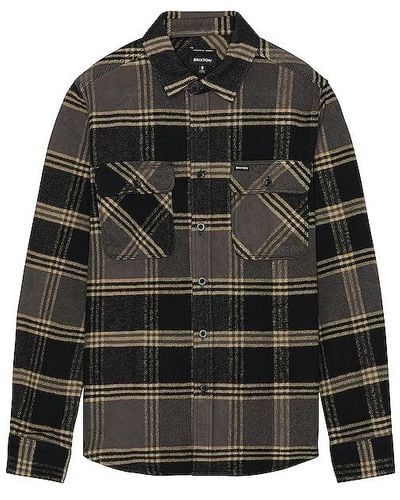 Brixton Bowery Heavy Weight Flannel - Black