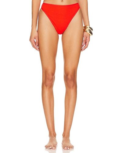 L*Space Nora Bitsy High Waist Bottom - Red