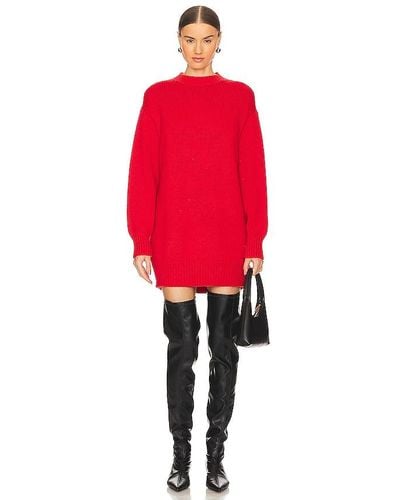 L'academie Manal Sweater Dress - Red