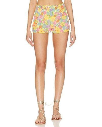 Lovers + Friends Flutter Away Short - Yellow