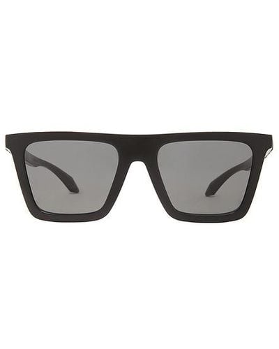 Versace Recatangle Flat Top Sunglasses - Black