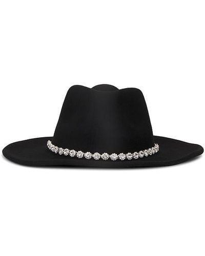 Nikki Beach Crystal Hat - Black