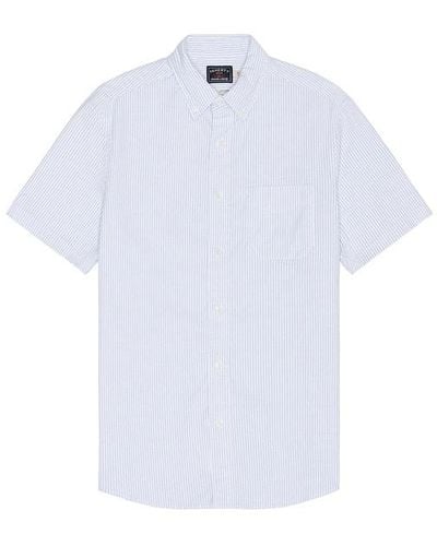 Faherty Short Sleeve Supima Oxford Shirt - White