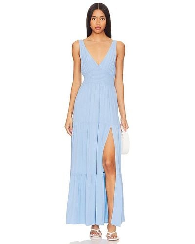 L*Space ROBE MAXI LILIKOI - Bleu