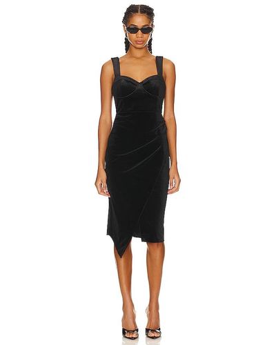 Yumi Kim Brenda Velvet Dress - Black