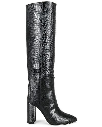 Toral Tall Leather Boot - Black