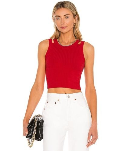h:ours Julie top - Rojo