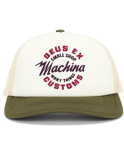 Deus Ex Machina Amped Circle Trucker Hat - White