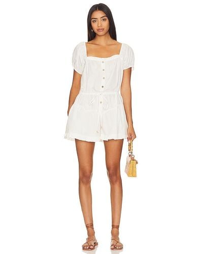Free People KURZOVERALL A SIGHT FOR SORE EYES - Weiß