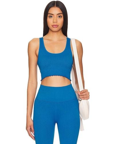 Spiritual Gangster TOP AMOR CROP - Blau