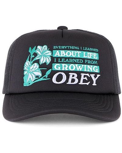 Obey Life Trucker Hat - Black