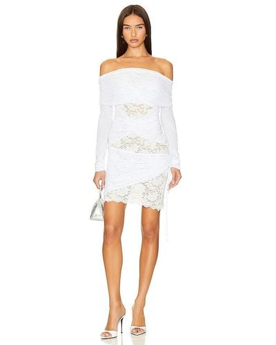 Kim Shui Off Shoulder Mini Dress - White