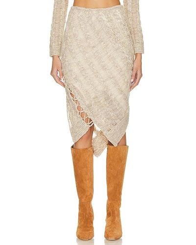 Cult Gaia Saphire Skirt - Natural