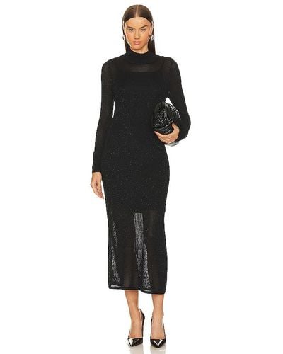 525 Izabella Midi Dress - Black