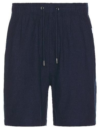 Onia Air Linen Pull On 6 Shorts - Blue