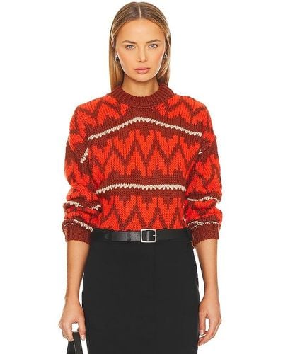 The Great The Folk Pullover - Red