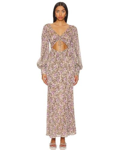 For Love & Lemons ROBE MAXI WYNNE - Violet