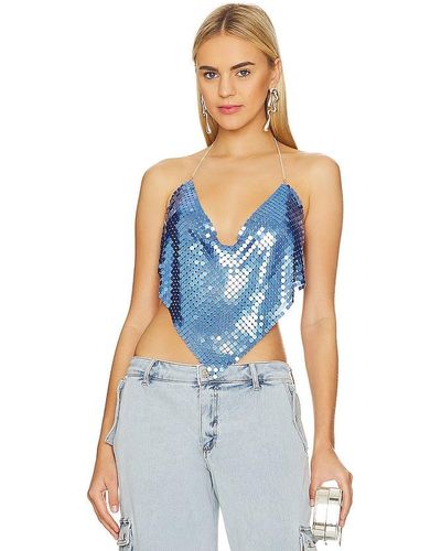 8 Other Reasons X Revolve Chain Top - Blue