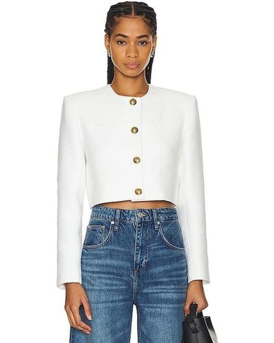 Citizens of Humanity BLOUSON CROPPED PIA - Blanc