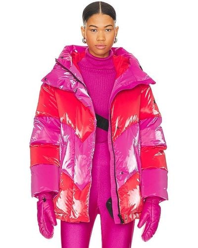 Goldbergh Candy Cane Ski Jacket - Pink