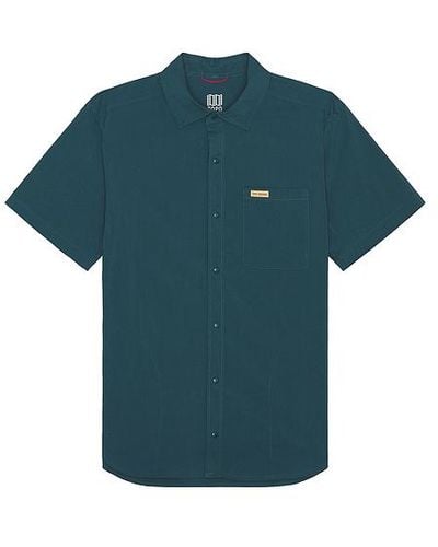 Topo Global Short Sleeve Shirt - Blue