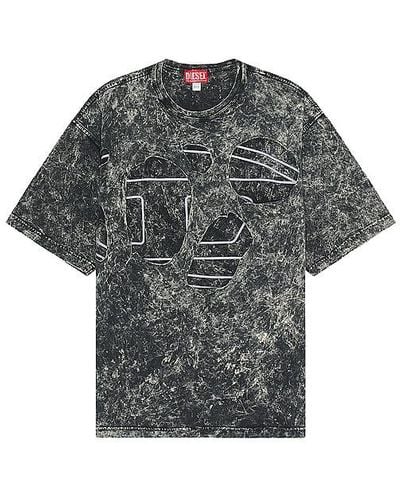 DIESEL Boxt Peel Oval T-shirt - Black