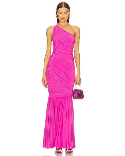 Norma Kamali Diana Fishtail Gown - Pink