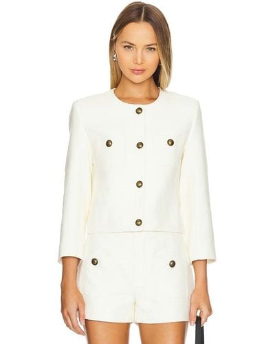 FRAME Button Front Jacket - White